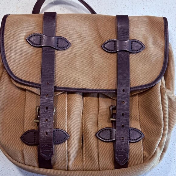 Filson Rugged Tan Twill Original Briefcase/Messenger Bag ~ NWOT - Picture 2 of 6